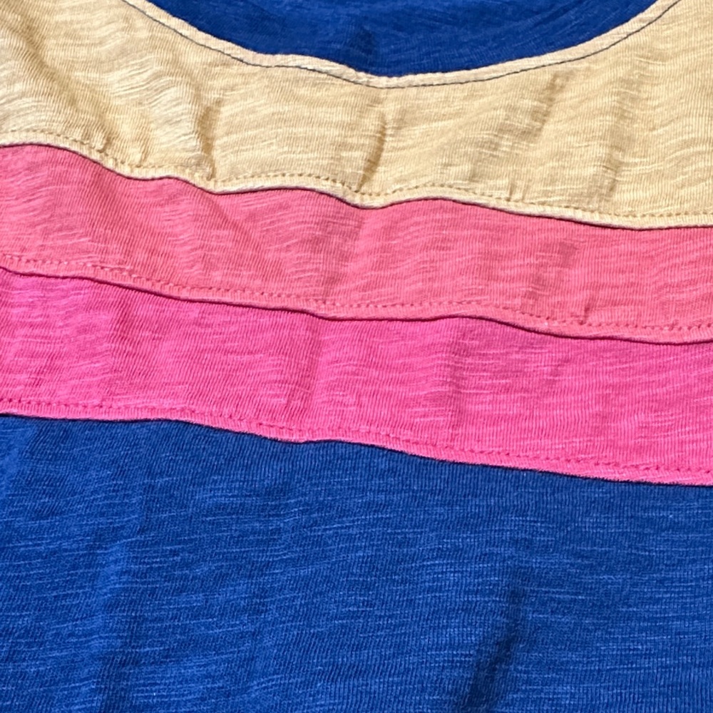 Evereve Multicolor Striped Tank Top Medium - Picture 4 of 6